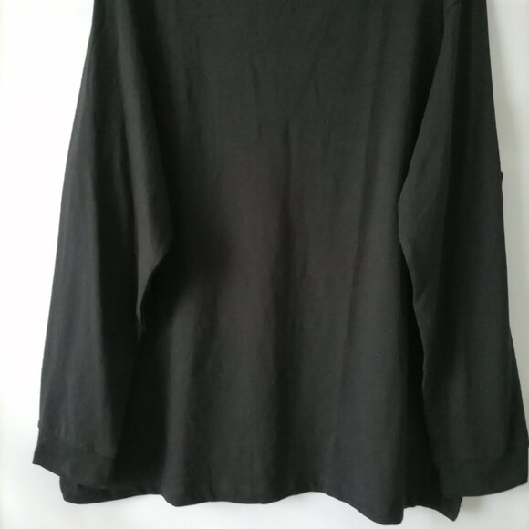 NWT Jachs New York COSTCO D39 Womens Black Crew Neck T-Shirt Plus Size XXL - Picture 3 of 7